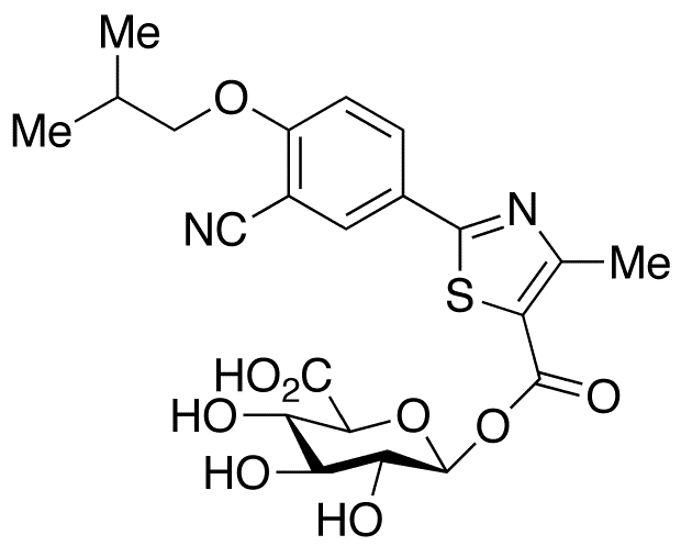 Febuxostat Acyl-beta-D-glucuronide - Chemical structure and product image