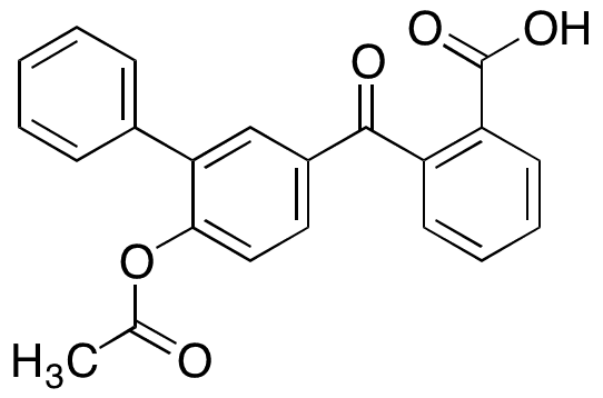 Fendizoic Acid Acetate - Chemical structure and product image