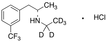 rac Fenfluramine-d5 Hydrochloride - Chemical structure and product image