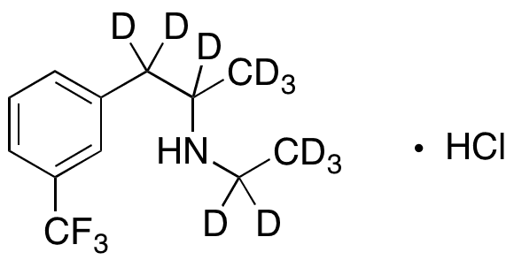 rac-Fenfluramine-D11 Hydrochloride - Chemical structure and product image