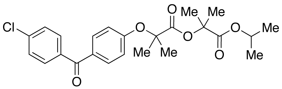 Fenofibric Acid 1,1-Dimethyl-2-(1-methylethoxy)-2-oxoethyl Ester - Chemical structure and product image