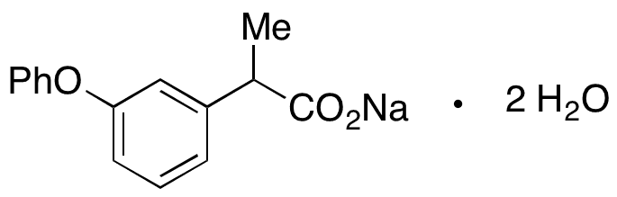 Fenoprofen Sodium Salt Dihydrate - Chemical structure and product image