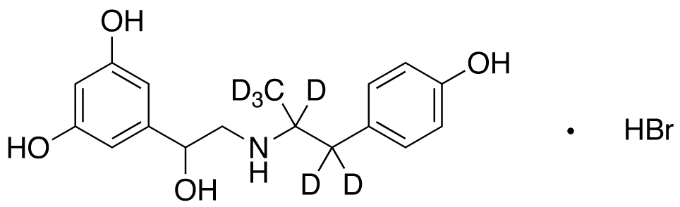 Fenoterol-d6 Hydrobromide - Chemical structure and product image