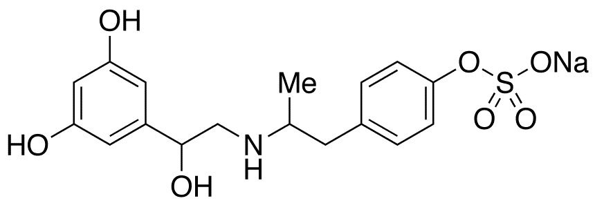 Fenoterol Sulfate Sodium Salt - Chemical structure and product image