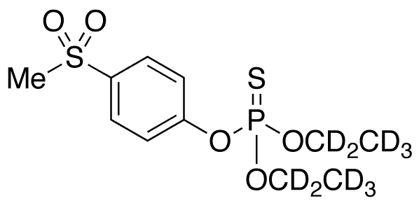 Fensulfothion Sulfone-d10 - Chemical structure and product image