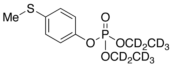 Fensulfothion Oxon Sulfide-d10 - Chemical structure and product image