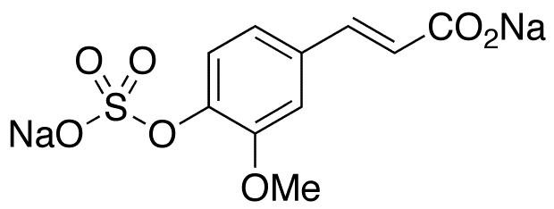 Ferulic Acid 4-O-Sulfate Disodium Salt - Chemical structure and product image