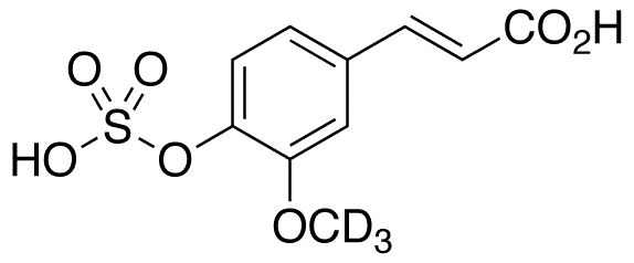 Ferulic Acid-d3 4-O-Sulfate  - Chemical structure and product image