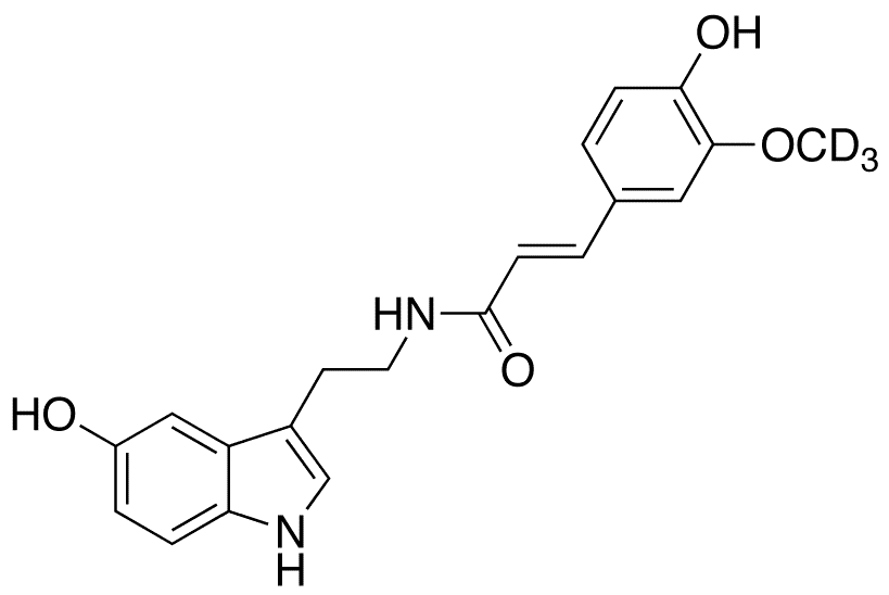 N-Feruloyl Serotonin-d3 - Chemical structure and product image