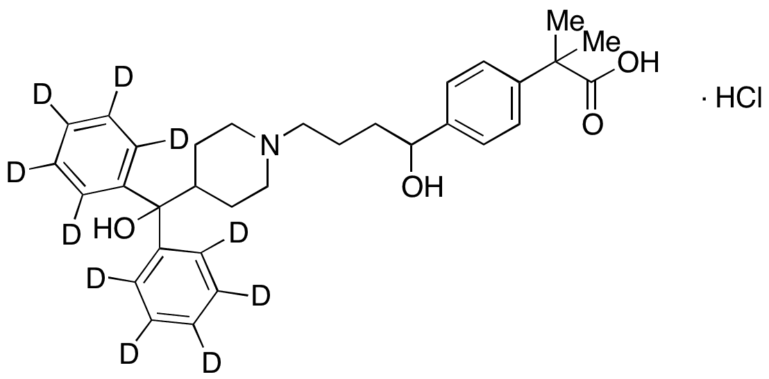 Fexofenadine-d10 Hydrochloride - Chemical structure and product image