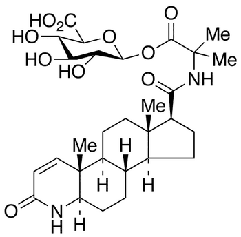 Finasteride Carboxylic Acid Acyl-beta-D-glucuronide - Chemical structure and product image