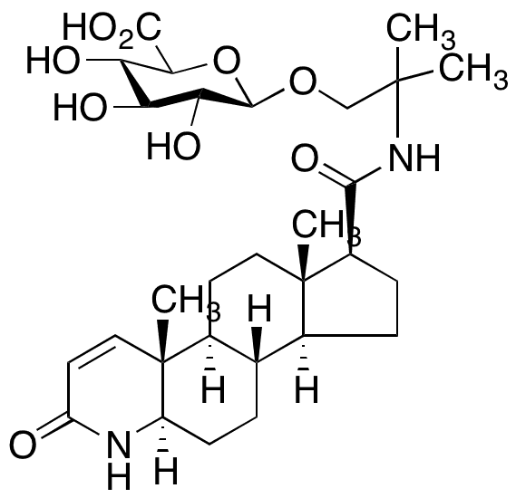 Finasteride 2-(2-Methylpropanol)amide beta-D-Glucuronide - Chemical structure and product image