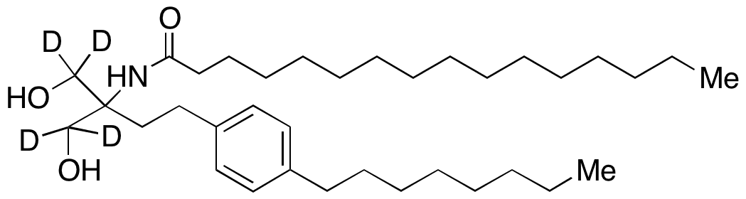 Fingolimod Palmitate Amide-d4 - Chemical structure and product image