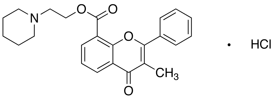 Flavoxate Hydrochloride - Chemical structure and product image