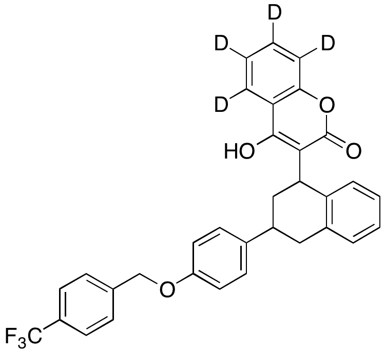 Flocoumafen-d4 - Chemical structure and product image