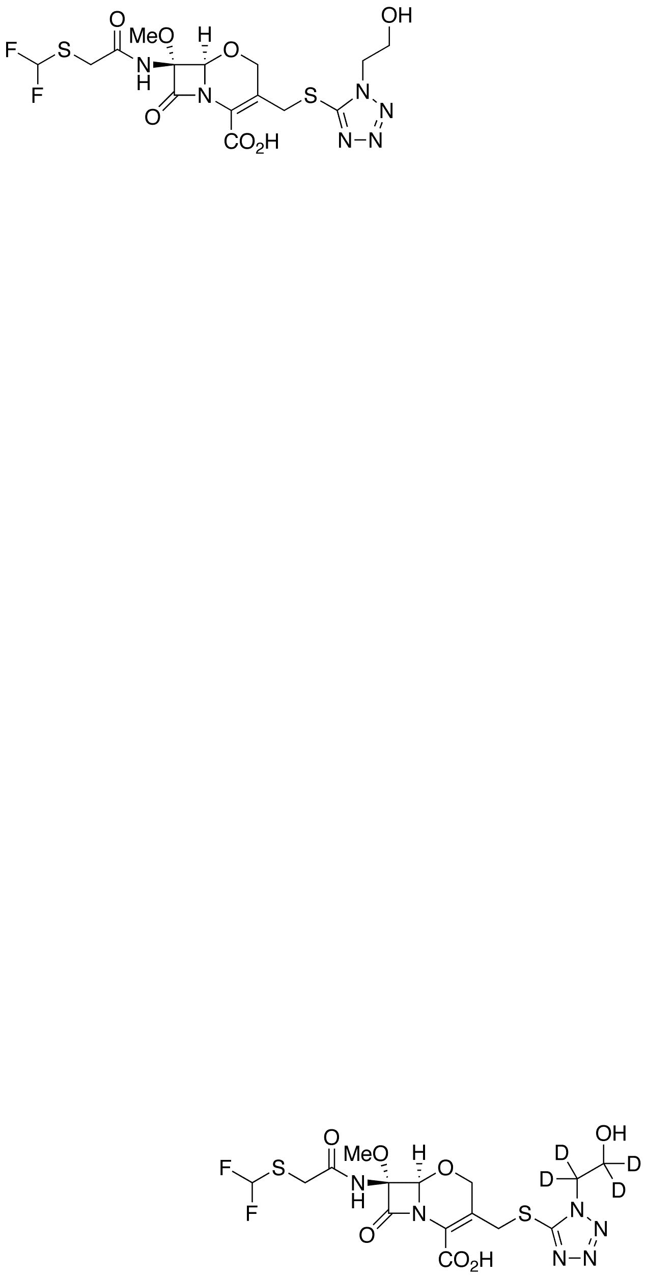 Flomoxef-d4 (90%) - Chemical structure and product image