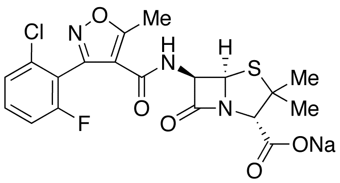 Flucloxacillin Sodium - Chemical structure and product image