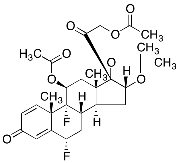 Fluocinolone Acetonide Diacetate - Chemical structure and product image