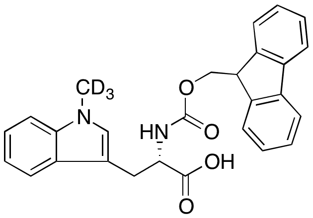 N-[(9H-Fluoren-9-ylmethoxy)carbonyl]-1-methyl-L-tryptophan-d3 - Chemical structure and product image