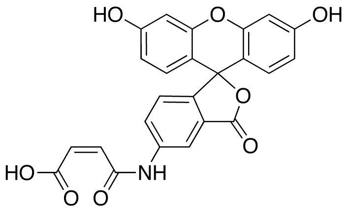 Fluoresceinamine Maleic Acid Monoamide - Chemical structure and product image