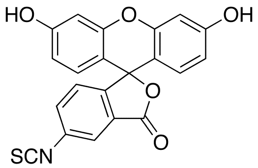 Fluorescein 5-Isothiocyanate, Isomer 1, 95% - Chemical structure and product image