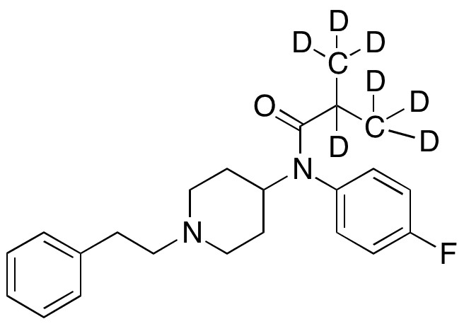 N-(4-Fluorophenyl)-2-methyl-N-[1-(2-phenylethyl)-4-piperidinyl]-propanamide-d7 - Chemical structure and product image