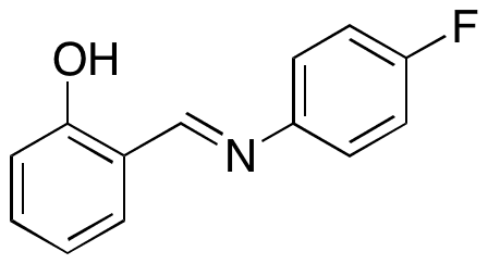 2-[(E)-[(4-Fluorophenyl)imino]methyl]phenol - Chemical structure and product image