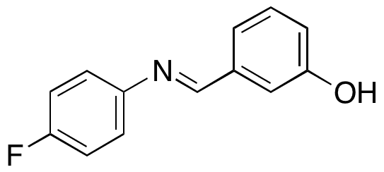 3-[(E)-[(4-Fluorophenyl)imino]methyl]phenol - Chemical structure and product image