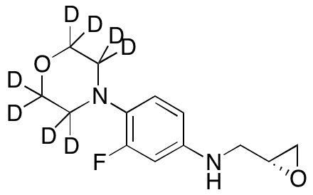 3-Fluoro-4-morpholinophenyl-(2R)-oxyranyl Methylamine-d8 - Chemical structure and product image