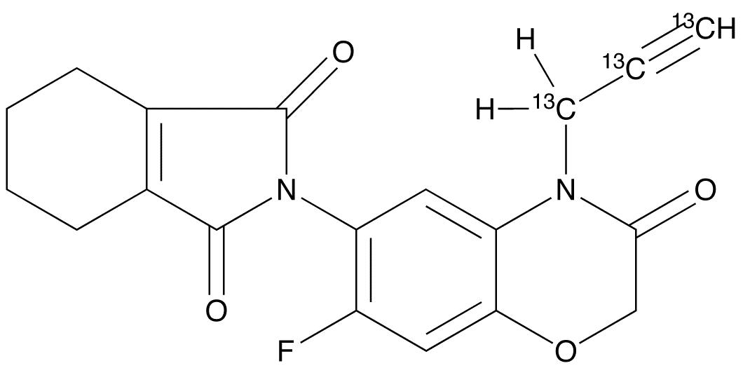 Flumioxazin-13C3 - Chemical structure and product image