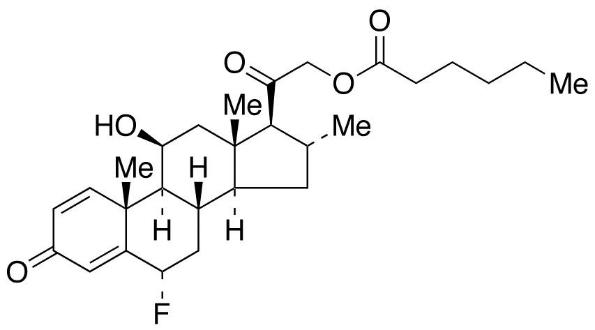 Fluocortolone 21-Hexanoate - Chemical structure and product image