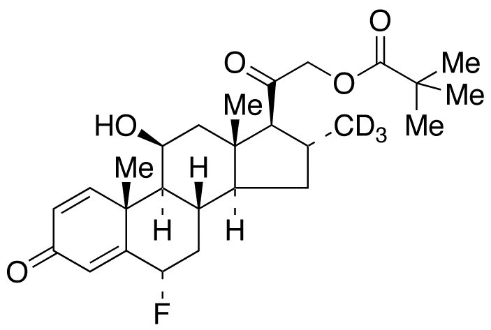 Fluocortolone-d3 Pivalate - Chemical structure and product image