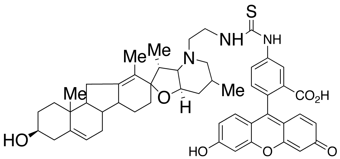 N-(5-Fluoresceinyl)-N-(2-cyclopamineethyl)thiourea - Chemical structure and product image