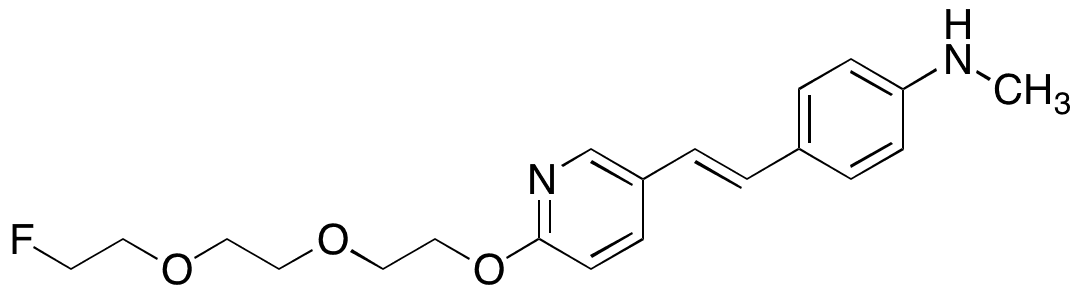 4-[(1E)-2-[6-[2-[2-(2-Fluoroethoxy)ethoxy]ethoxy]-3-pyridinyl]ethenyl]-N-methyl-benzenamine - Chemical structure and product image