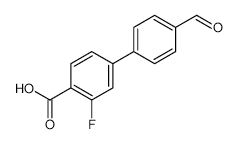 2-Fluoro-4-(4-formylphenyl)benzoic Acid - Chemical structure and product image