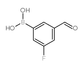 3-Fluoro-5-formylphenylboronic acid - Chemical structure and product image