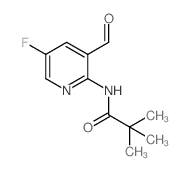 N-(5-Fluoro-3-formylpyridin-2-yl)pivalamide - Chemical structure and product image