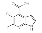 5-Fluoro-6-iodo-1h-pyrrolo[2,3-b]pyridine-4-carboxylic acid - Chemical structure and product image
