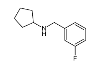 N-[(3-Fluorophenyl)methyl]cyclopentanamine - Chemical structure and product image