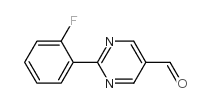2-(2-Fluorophenyl)pyrimidine-5-carboxaldehye - Chemical structure and product image
