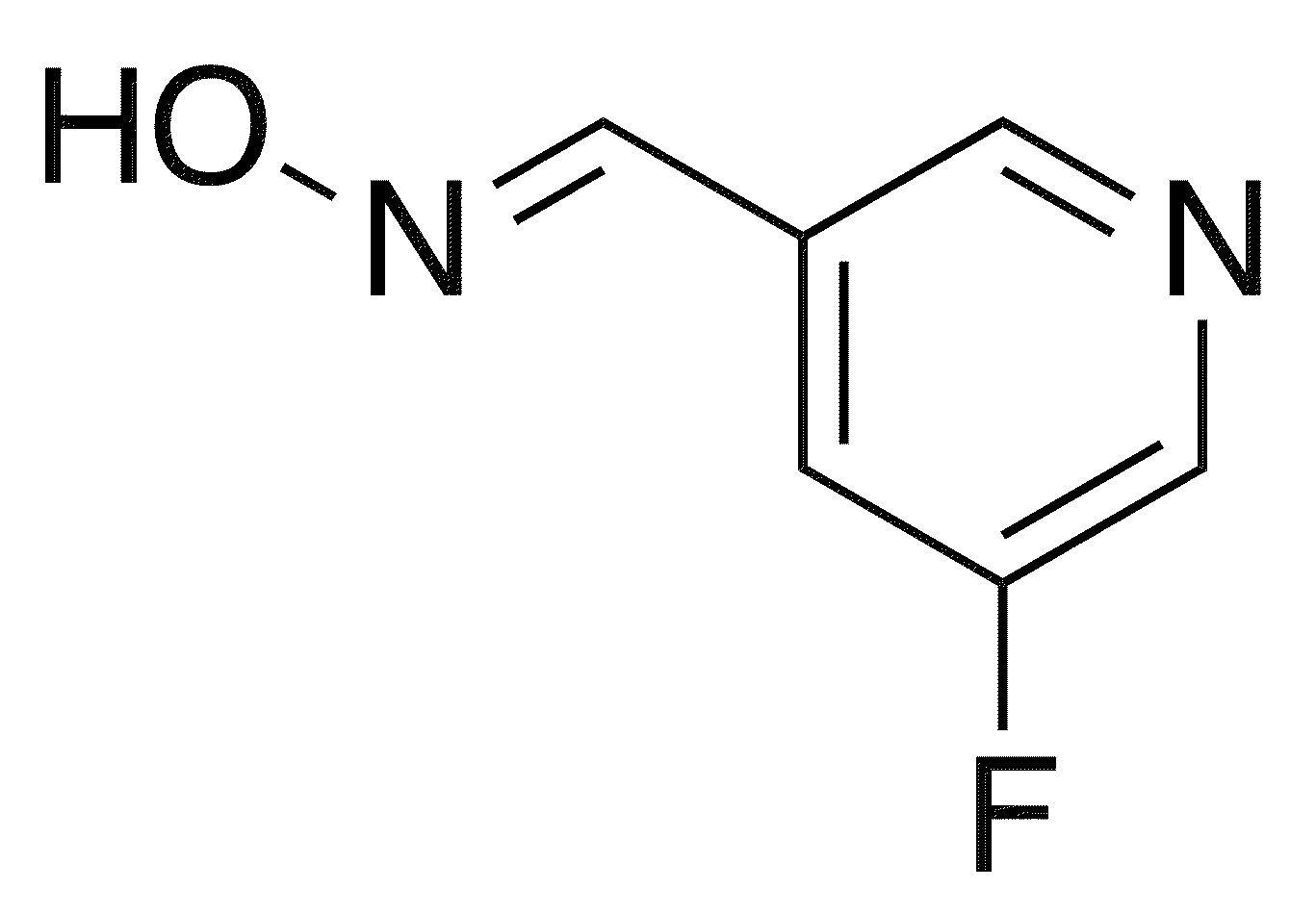 (E)-N-[(5-fluoropyridin-3-yl)methylidene]hydroxylamine - Chemical structure and product image