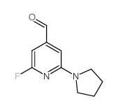 2-Fluoro-6-(pyrrolidin-1-yl)isonicotinaldehyde - Chemical structure and product image