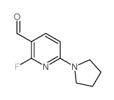 2-Fluoro-6-(pyrrolidin-1-yl)nicotinaldehyde - Chemical structure and product image