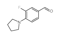 3-Fluoro-4-(pyrrolidin-1-yl)benzaldehyde - Chemical structure and product image