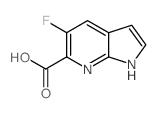 5-Fluoro-1h-pyrrolo[2,3-b]pyridine-6-carboxylic acid - Chemical structure and product image