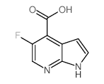 5-Fluoro-1h-pyrrolo[2,3-b]pyridine-4-carboxylic acid - Chemical structure and product image