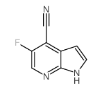 5-Fluoro-1h-pyrrolo[2,3-b]pyridine-4-carbonitrile - Chemical structure and product image