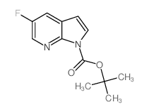 5-Fluoro-pyrrolo[2,3-b]pyridine-1-carboxylic acid tert-butyl ester - Chemical structure and product image