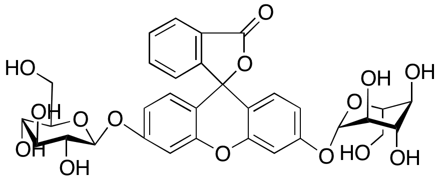 Fluorescein Di-(beta-D-glucopyranoside) - Chemical structure and product image