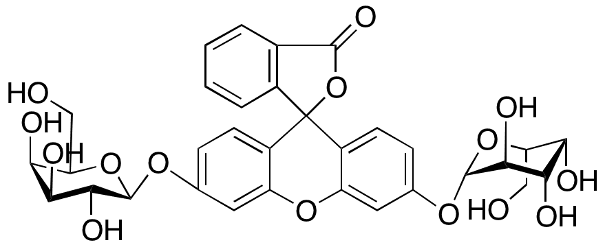 Fluorescein Di(beta-D-galactopyranoside) - Chemical structure and product image